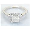 Image 7 : GIA Cert 1.03 ctw Diamond Ring - 14KT White Gold