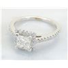 Image 8 : GIA Cert 1.03 ctw Diamond Ring - 14KT White Gold