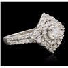 Image 1 : 14KT White Gold 1.31 ctw Diamond Ring