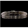 Image 1 : 14KT White Gold 0.58 ctw Diamond Bracelet