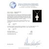 Image 3 : 1.58 ctw Diamond Cross Pendant With Chain - 18KT White Gold