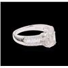 Image 1 : 1.34 ctw Diamond Ring - 18KT White Gold