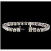 Image 3 : 14.64 ctw Diamond Tennis Bracelet - 14KT White Gold