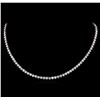 Image 1 : 14KT White Gold 19.68 ctw Diamond Necklace