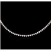 Image 2 : 14KT White Gold 19.68 ctw Diamond Necklace