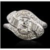 Image 2 : 14KT White Gold 1.29 ctw Diamond Ring