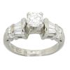 Image 1 : 1.14 ctw Certified Diamond Ring - Platinum