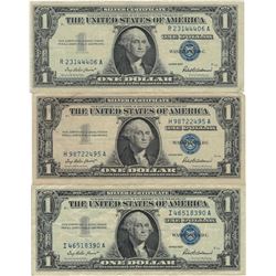 1957 $1 Silver Certificate Currency Lot of 3