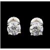 Image 1 : 1.45 ctw Diamond Stud Earrings - 14KT White Gold