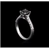 Image 4 : 1.92 ctw Black Diamond Ring - 14KT White Gold