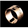 Image 2 : Engraved Wide Band Ring - 10KT Rose Gold