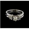 Image 2 : 0.74 ctw Diamond Ring - 18KT White Gold