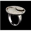 Image 4 : 14KT White Gold 1.57 ctw Diamond Ring