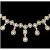 Image 2 : 30.65 ctw Fancy Yellow Diamond Necklace - 18KT Two-Tone Gold