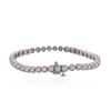 Image 2 : 14KT White Gold 4.05 ctw Diamond Tennis Bracelet