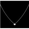 Image 2 : 0.40 ctw Diamond Necklace - 14KT White Gold