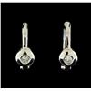 Image 1 : 0.04 ctw Diamond Earrings - 14KT White Gold