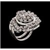 Image 4 : 14KT White Gold 0.62 ctw Diamond Ring