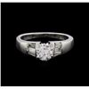 Image 2 : 0.88 ctw Diamond Ring - 18KT White Gold