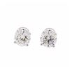 Image 1 : 1.40 ctw Diamond Stud Earrings - 14KT White Gold