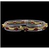 Image 2 : 14KT Yellow Gold 7.45 ctw Ruby and Diamond Bracelet