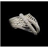 Image 1 : 14KT White Gold 0.50 ctw Diamond Ring