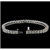Image 3 : 8.30 ctw Diamond Tennis Bracelet - 14KT White Gold