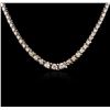 Image 1 : 14KT White Gold 4.23 ctw Diamond Necklace