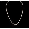 Image 2 : 14KT White Gold 4.23 ctw Diamond Necklace