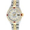 Image 1 : Rolex Two-Tone Diamond and Ruby DateJust Ladies Watch