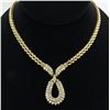 Image 1 : 2.95 ctw Diamond Necklace - 14KT Yellow Gold