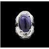 Image 2 : Sterling Silver 22.04 ctw Tanzanite Ring