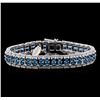 Image 1 : Crayola 16.72 ctw Blue Topaz Bracelet - .925 Silver