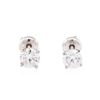 Image 1 : 1.00 ctw Diamond Stud Earrings - 14KT White Gold