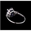 Image 3 : 4.03 ctw Sapphire and Diamond Ring - 14KT White Gold