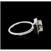 Image 3 : 14KT White Gold 1.50 ctw Diamond Ring