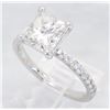 Image 8 : GIA Cert 2.32 ctw Diamond Ring - Platinum