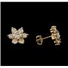 Image 2 : 2.36 ctw Diamond Earrings - 14KT Yellow Gold