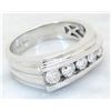 Image 8 : 1.00 ctw Mens Diamond Ring - 14KT White Gold