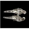 Image 2 : 1.90 ctw Diamond Parrot Pin - 18KT White Gold