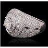 Image 1 : 18KT White Gold 2.97 ctw Diamond Ring