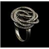 Image 4 : 1.37 ctw Diamond Ring - 18KT White and Black Gold
