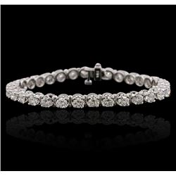 14KT White Gold 6.43 ctw Diamond Tennis  Bracelet