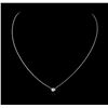 Image 2 : 14KT White Gold 0.24 ctw Diamond Necklace