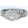 Image 6 : Rolex Stainless Steel Silver Roman DateJust Ladies Watch