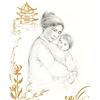Image 2 : Lei Jeigiong and her Baby in the Garden of Yun-Tai by Hibel (1917-2014)