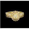 Image 2 : 14KT Yellow Gold 1.23 ctw Diamond Ring