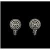 Image 1 : 0.15 ctw Diamond Stud Earrings - 18KT White Gold
