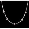 Image 2 : 2.53 ctw Diamond Necklace - 14KT White Gold