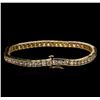 Image 2 : 6.10 ctw Diamond Bracelet - 14KT Yellow Gold